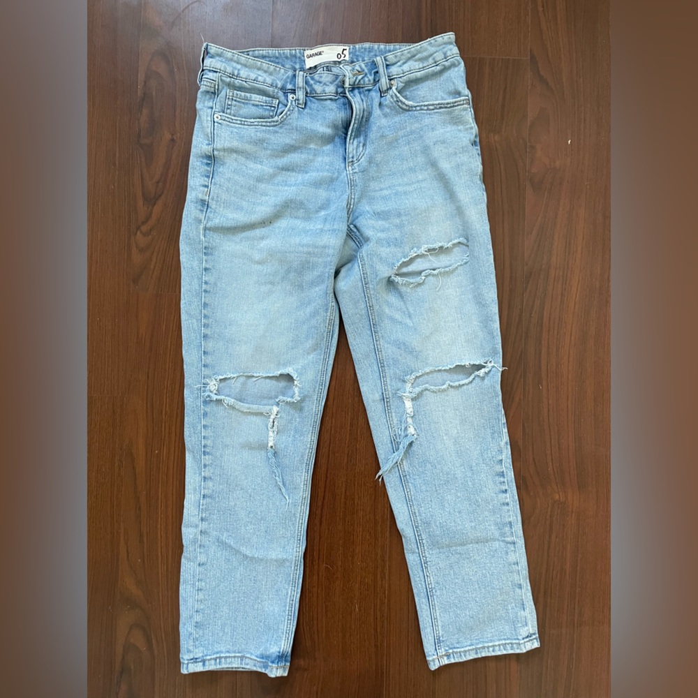 Garage distressed boyfriend jeans